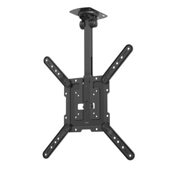 Стойка за телевизор Hama 220877, за таван, за екрани от 32" до 65", VESA до 400x400, до 40 кг., регулируема, черна | JAR Computers Стойка за телевизор Hama 220877