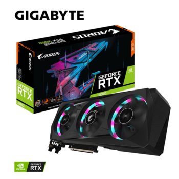 Видео карта Nvidia GF RTX 3060, 12GB, Gigabyte AORUS ELITE, PCI-E 4.0, GDDR6, 192 bit, DisplayPort, HDMI | JAR Computers GIGABYTE AORUS GeForce RTX 3060 ELITE 12GB REV2.0
