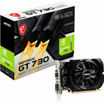 Видео карта Nvidia GF GT 730, 4GB, MSI N730K-4GD3/OCV1, PCI-E 2.0, DDR3, 64-bit, HDMI, DVI-D, VGA | JAR Computers MSI N730K-4GD3/OCV1 912-V809-4403