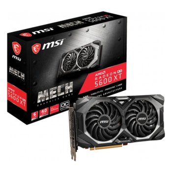 Видео карта AMD Radeon RX 5600 XT, 6GB, MSI MECH OC, PCI-E 4.0, GDDR6, 192bit, 3x DisplayPort, HDMI | JAR Computers MSI Radeon RX 5600 XT MECH OC GDDR6 6GB