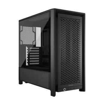 Кутия Corsair Frame 4000D, EATX/ATX/microATX/Mini-ITX, 1x USB 3.2 Gen 2 Type-C, 2x USB 3.2 Gen 1 Type-A, с прозорец, черна, без захранване | JAR Computers Corsair Frame 4000D Black CC-9011290-WW