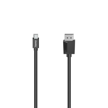 Кабел Hama 200710, от DisplayPort(м) към Mini DisplayPort(м), 1.5m, черен | JAR Computers Кабел Hama 200710