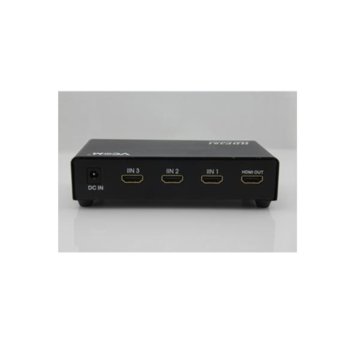 Селектор VCom DD433 3x HDMI(in) към 1x HDMI(out)