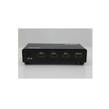 Селектор VCom DD433, 3x HDMI входа към 1x HDMI изход | JAR Computers Селектор VCom DD433 3x HDMI(in) към 1x HDMI(out)