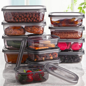 Комплект кутии за храна Hermia 196RWE5701, пластмаса, 12 броя, 1.2 l/0.670 l/0.400 l,прозрачен | JAR Computers комплект кутии за храна hermia 196rwe5701