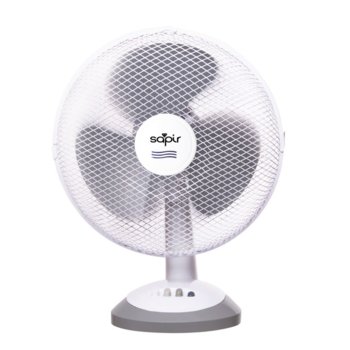 Настолен вентилатор Sapir SP 1760 DC16, 40W, 40 cm. диаметър, 3 степени на мощност, бял | JAR Computers Sapir SP 1760 DC16