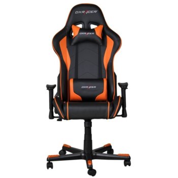 Геймърски стол DXRacer Formula OH/FE08/NO, черен/оранжев | JAR Computers DXRacer Formula OH/FE08/NO