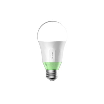 LED смарт крушка TP-Link LB110, E26, 11W, 800lm, Wi-Fi, 2700K цветна температура, димируема, съвсместива с Android 4.1/iOS 8 и нагоре | JAR Computers TP-Link LB110 Wi-Fi LED