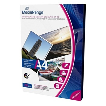 Фотохартия MEDIARANGE MATTE, A4, матова, 250 g/m2, 50 листа | JAR Computers MEDIARANGE MATTE
