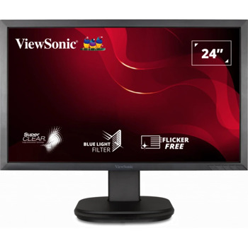 Монитор ViewSonic VG2439SMH-2, 24" (60.96 cm) VA панел, Full HD, 5ms, 20000000:1, 250 cd/m2, VGA, HDMI, DisplayPort | JAR Computers ViewSonic VG2439SMH-2