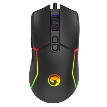 Мишка Marvo M655, оптична (12000dpi), USB, черна, RGB подсветка, гейминг, 7 бутона | JAR Computers Marvo M655