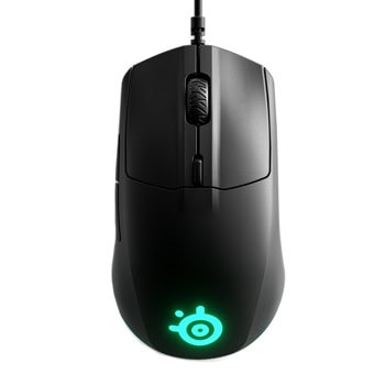 Мишка SteelSeries Rival 3 Gen2, оптична (8500 dpi), USB, черна, RGB подсветка, гейминг, 6 бутона | JAR Computers SteelSeries Rival 3 Gen2 62515