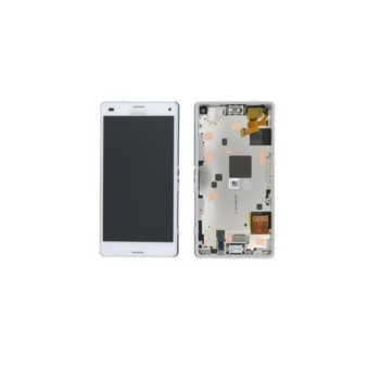 Sony Xperia Z3 mini, LCD + touch and frame, White