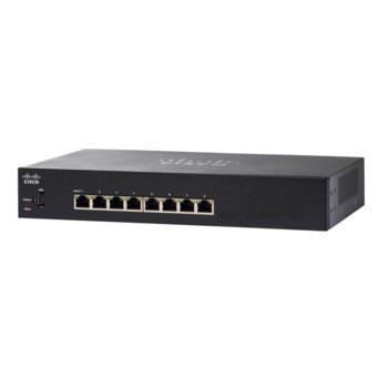 Суич Cisco SG250-08-K9-EU, 8x 10/100/1000Base-T ports | JAR Computers Cisco SG250-08-K9-EU