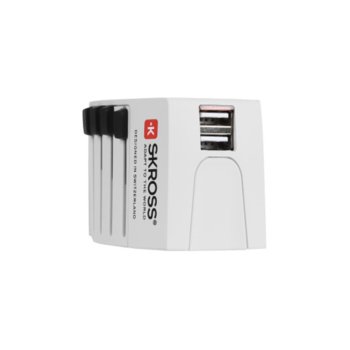 Skross 220V World MUV USB -2x USB