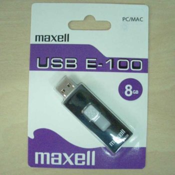 8GB USB Flash, MAXELL E100