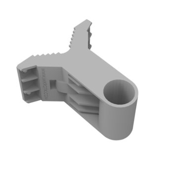 Стойка за стенен монтаж MikroTik QuickMOUNT RTB-QM, 96х107.5х56 мм, до 1.5 кг, за външен монтаж, сив | JAR Computers MikroTik QuickMOUNT RTB-QM