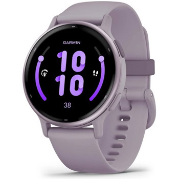 Смарт часовник Garmin vivoactive 5 (Metallic Orchid/Orchid), 1.2" (3.04cm) AMOLED дисплей, Bluetooth, ANT+, Wi-Fi, GPS, 4GB вградена памет, следене на сърдечен ритъм, измерване на стреса, мониторинг на съня, 5ATM, до 11 дни време на работа, лилав | JAR Computers Garmin vivoactive 5 Metallic Orchid 010-02862-13