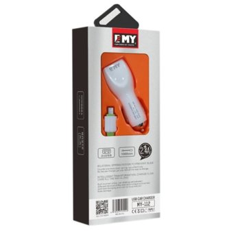 EMY MY-112 от авт. запалка към 2x USB А(ж) 14958