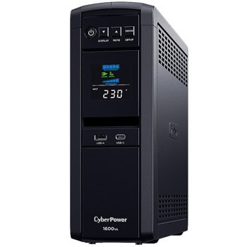 UPS CyberPower CP1600EPFCLCD, 1600VA/1000W, Line Interactive, LCD дисплей, Tower | JAR Computers CyberPower CP1600EPFCLCD