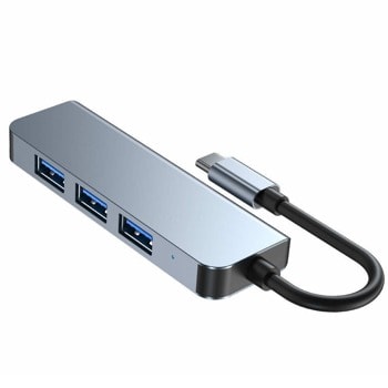 Tech-Protect USB-C Hub 4in1 v1 THP811GRY