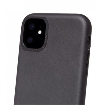 Decoded Leather Backcover, black - iPhone 11