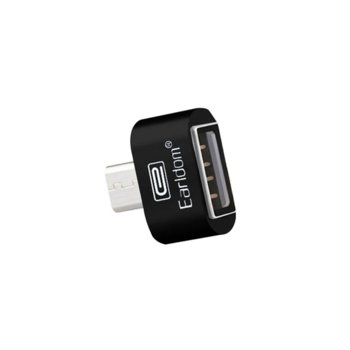 Преходник Earldom OT03, от USB A(ж) към MicroUSB B(м) OTG, черен | JAR Computers Earldom OT03 USB A to MicroUSB 14868
