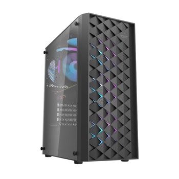 Кутия Darkflash DK351, ATX/mATX/Mini-ITX, 2x USB 3.0, 3x 120mm вентилатора, RGB, черна, без захранване | JAR Computers Кутия Darkflash DK351 черна