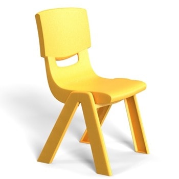 Детски стол RFG Chico, пластмасов, жълт image