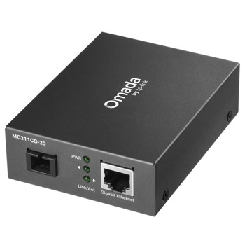 Медиа конвертор TP-Link Omada MC212CS-20, 1x 10/100/1000Mbps RJ45 Port (Auto MDI/MDIX), 1x 10/100/1000Mbps SC/UPC Fiber Port, до 20km | JAR Computers TP-Link Omada MC212CS-20