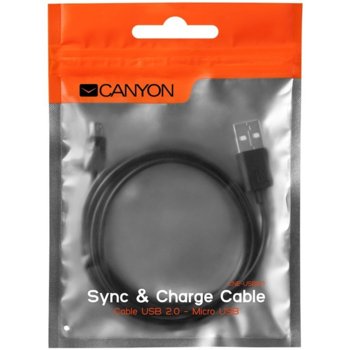 Canyon USB A(м) към USB Micro B(м) 1m CNE-USBM1