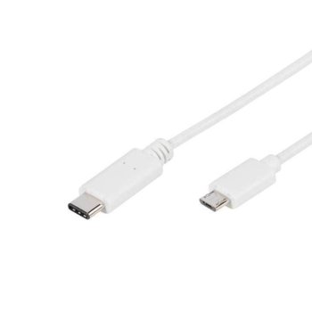 Vivanco USB TypeC(м) към MicroB(м) 45289
