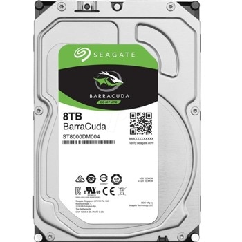 Твърд диск 8TB Seagate BarraCuda ST8000DM004, SATA 6Gb/s, 5400rpm, 256MB кеш, 3.5" (8.89cm) | JAR Computers Seagate ST8000DM004