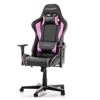 Геймърски стол DXRacer Formula OH/FH08/NP, черен/розов | JAR Computers DXRacer FORMULA OH/FH08/NP