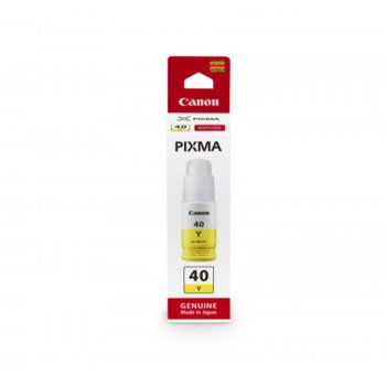 Касета за Canon PIXMA G6040, G5040, GM2040, GI-40, 6000к, Yellow | JAR Computers Canon GI-40 YELLOW