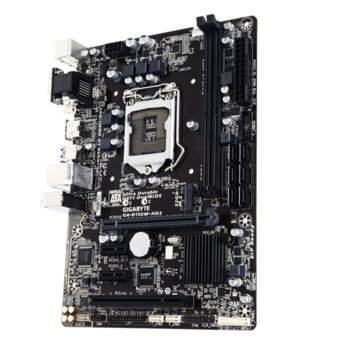 Дънна платка Gigabyte GA-B150M-HD3, B150, LGA1151, DDR4, PCI-E (HDMI&DVI), 6x SATA 6Gb/s, 1x M.2 Socket, 4x USB 3.0, microATX | JAR Computers Gigabyte GA-B150M-HD3