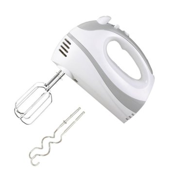 Миксер Crown CMH-2562, 200 W, 5 степени на работа, с турбо, бъркалки за тесто, бял | JAR Computers Миксер Crown CMH-2562