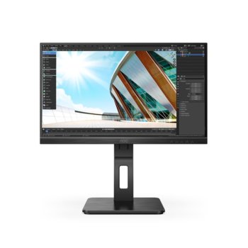 Монитор AOC 27P2Q, 27" (68.58 cm) IPS панел, 75Hz, Full HD, 4 ms, 50M:1, 250cm/m2, DisplayPort, HDMI, 3x USB 3.2 | JAR Computers AOC 27P2Q