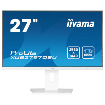 Монитор IIYAMA XUB2797QSU-W2, 27" (68.58cm) IPS панел, 100Hz, QHD, 1ms, 80 000 000:1, 300cd/m2, DisplayPort, HDMI, USB | JAR Computers IIYAMA XUB2797QSU-W2