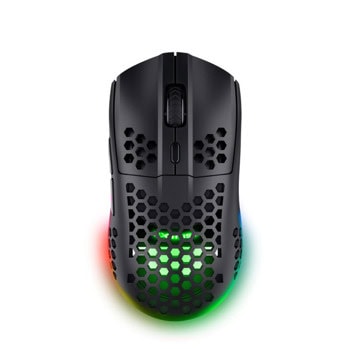 Мишка Trust GXT 929 Helox (25307), оптична (4800dpi), безжична, USB, черна, гейминг, RGB подсветка | JAR Computers Trust GXT 929 Helox 25307