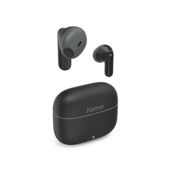 Слушалки Hama Freedom Light II, безжични, Bluetooth, микрофон, управление с гласови асистенти Google и Siri, до 5 часа време на работа, черни | JAR Computers Hama Freedom Light II Black 221752