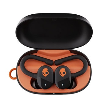 Слушалки Skullcandy Push Play Active, безжични, Bluetooth, микрофон, IP55 защита, до 10 часа време на работа, черно-оранжеви | JAR Computers Skullcandy S2PPW-S749