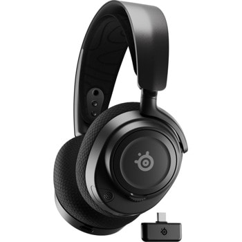 Слушалки SteelSeries Arctis Nova 7, безжични, Bluetooth, Wi-Fi, гейминг, микрофон, параметричен еквалайзер Pro-Grade, 360° аудио пространство, контрол на звука, до 38 часа време на работа, черни | JAR Computers SteelSeries Arctis Nova 7 61553