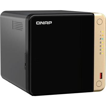Мрежови диск (NAS) QNAP TS-464-4G, четириядрен Intel Celeron Processor N5105 2.0/2.9 GHz, без твърд диск (4x SATA 6Gb/s), 4GB DDR4, 2x (2.5G/1G/100M/10M) | JAR Computers Qnap TS-464-4G