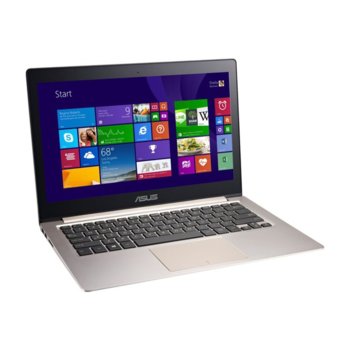 Лаптоп 13.3" (33.78 cm) Asus UX303LN-C4219H + подарък калъф, двуядрен Haswell Intel® Core™ i7 4510U 2.0/3.1 GHz, сензорен IPS FULL HD Display & GeForce 840M 2GB (miniDP), 6GB, 1TB, WiDi, 3x USB3.0, Windows 8.1, 1.45 kg, 2г. гаранция | JAR Computers 13.3 Asus UX303LN-C4219H