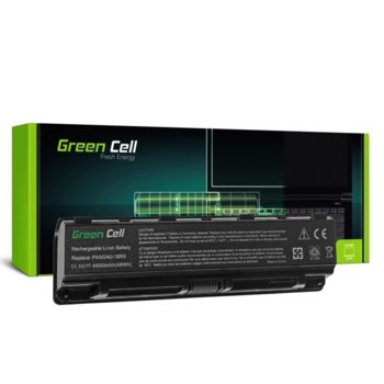 Батерия (заместител) за лаптоп Toshiba, съвместима с модели PA5023/PA5024 Satellite C850/C855/C870/L850/L855, 6-cell, 10.8V, 4400 mAh | JAR Computers Green Cell TS13