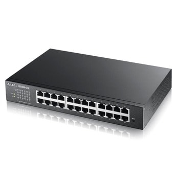 Суич ZyXEL GS1900-24E v3 (GS1900-24E-EU0103F), 1000Mbps, 24x порта, 24x 10/100/1000 Base-T | JAR Computers ZyXEL GS1900-24E v3 GS1900-24E-EU010