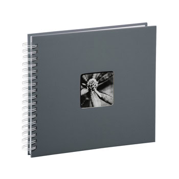 Фото албум Hama Fine Art, 28 x 24 cm, сив | JAR Computers Албум със спирала HAMA Fine Art, 28 x 24 cm, 02112