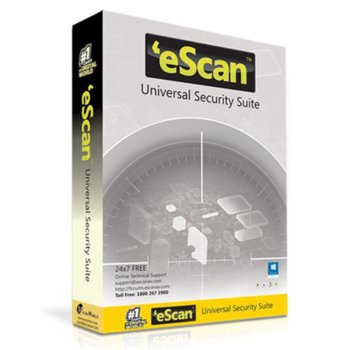 Софтуер eScan Universal Security Suite, 4 потребители, 1 година | JAR Computers eScan Universal Security Suite 4 devices/1year