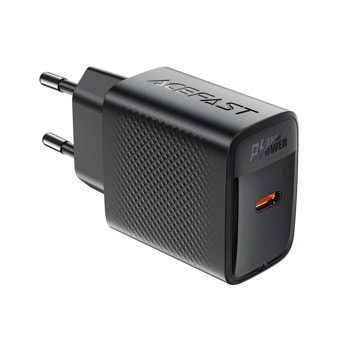 Зарядно устройство Acefast A104, от контакт към 1x USB-C(ж), 9V/2.77A, черно, 25W, QC 4+ | JAR Computers Acefast A104 Black